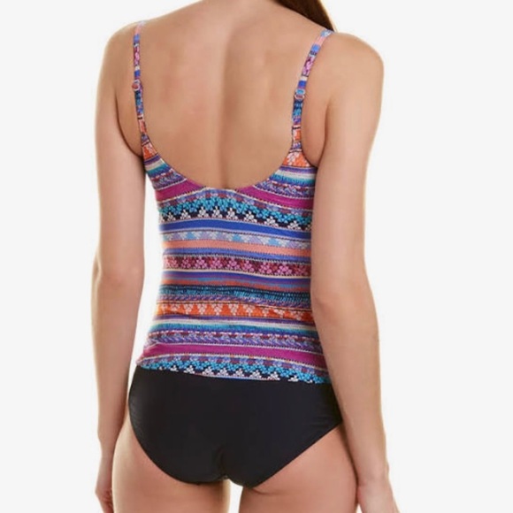 NWT Profile by Gottex Keyhole Tapestry‎ Tankini Top - Picture 3 of 4
